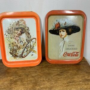 1980s Coca Cola trays